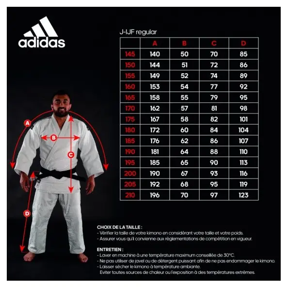 Kimono Judo Adidas Japon IJF