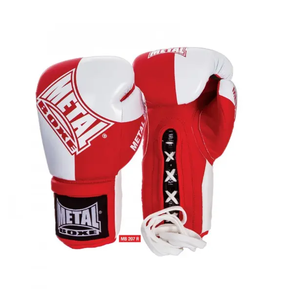 Guantes de Boxeo Pro Metal Boxe con Cordones
