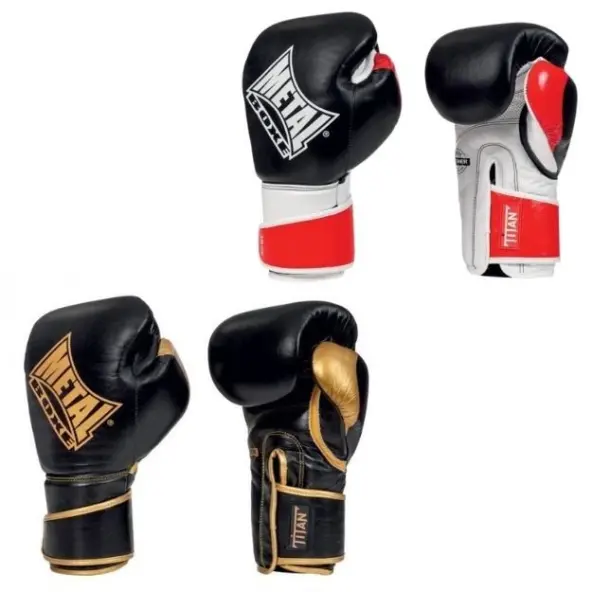 Guantes de Boxeo Titan Metal Boxe 100% cuero