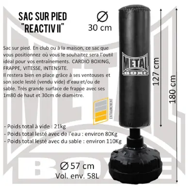 Saco de Boxeo de Pie Metal Boxe