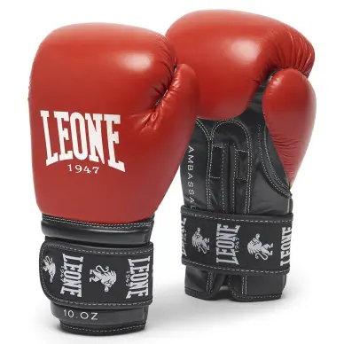 Guantes de boxeo Leone Ambassador 100% cuero - 4