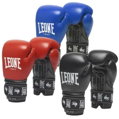 Guantes de boxeo Leone Ambassador 100% cuero - 18