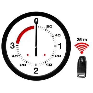 Reloj de boxeo inglés 3 min + 1 min - Control remoto inalámbrico