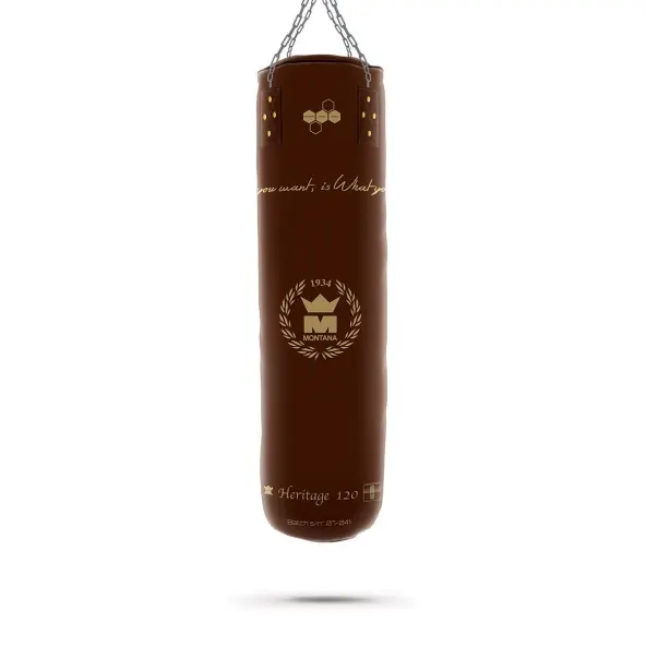 Saco de boxeo Montana Heritage 120 cm 100% cuero