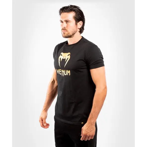 Camiseta Venum Classic Negra/Dorada