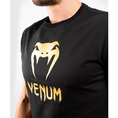 Camiseta Venum Classic Negra/Dorada - 4