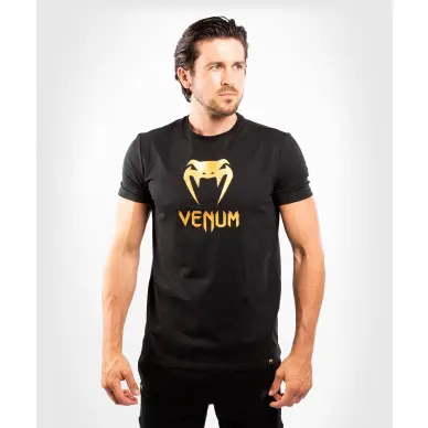 Camiseta Venum Classic Negra/Dorada - 6