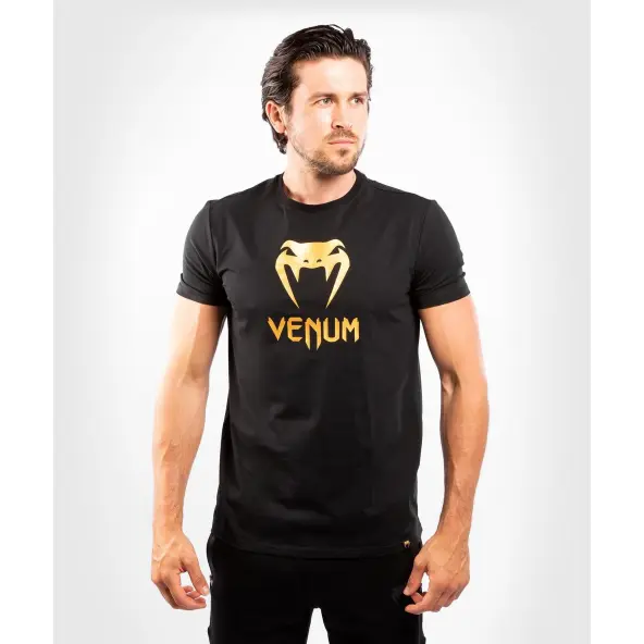 Camiseta Venum Classic Negra/Dorada