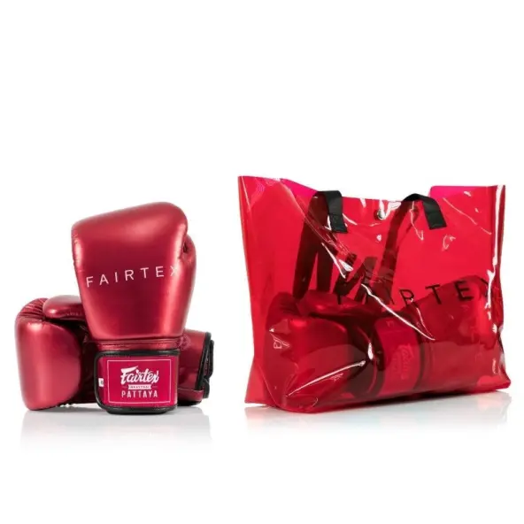 Guantes de boxeo de entrenamiento Fairtex Metallic 100% cuero
