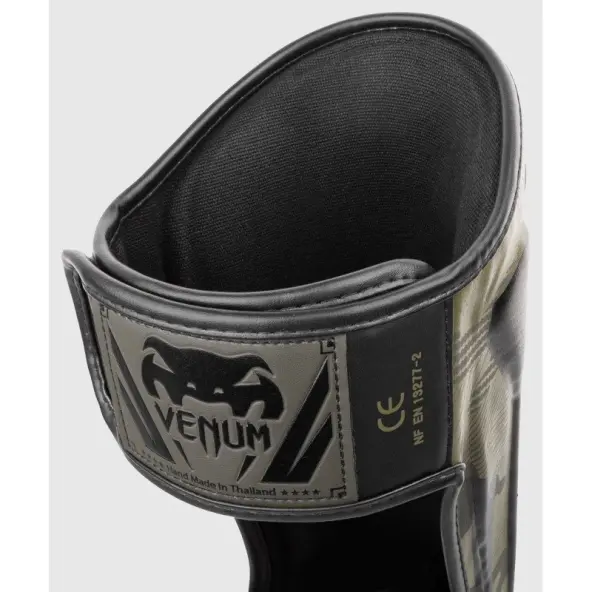 Protector de espinilla y pie Venum Elite Camuflaje Caqui