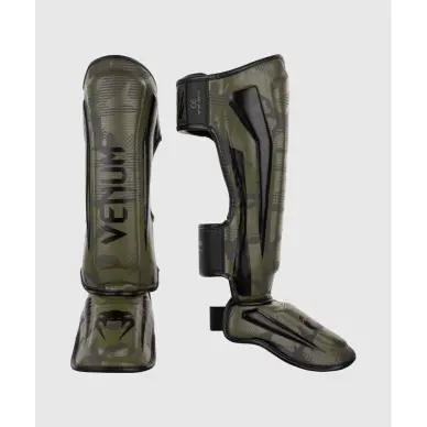 Protector de espinilla y pie Venum Elite Camuflaje Caqui - 4