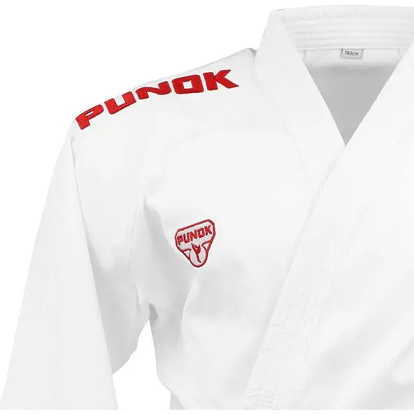 Kimono Karate Punok Gold corte kata WKF con logo bordado