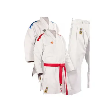 Kimono Karate Punok Gold corte kata WKF con logo bordado - 5