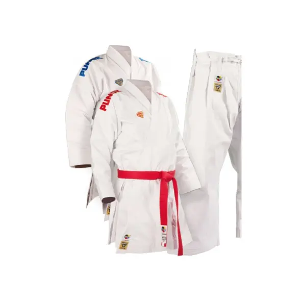 Kimono Karate Punok Gold corte kata WKF con logo bordado