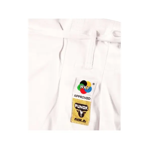 Kimono Karate Punok Gold corte kata WKF con logo bordado