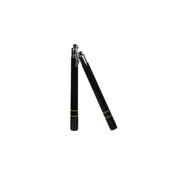 Nunchaku con Cadena de Madera Negro/Verde