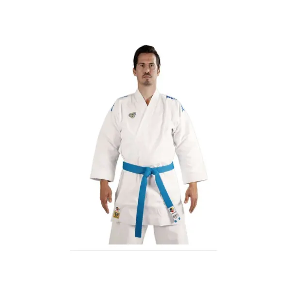 Kimono Karate Punok Gold corte kata WKF con logo bordado