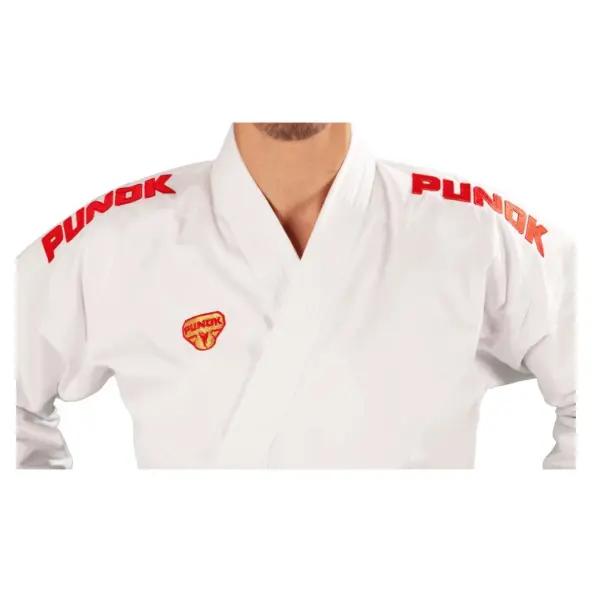 Kimono Karate Punok Gold corte kata WKF con logo bordado