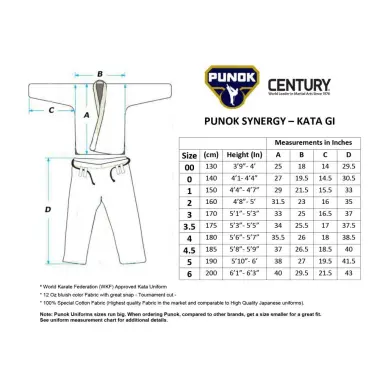 Kimono Karate Punok Gold corte kata WKF con logo bordado - 21