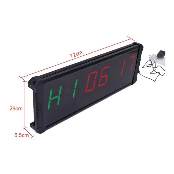 Pantalla LED mural - Dígitos de 10 cm - Temporizador / Timer multifunción