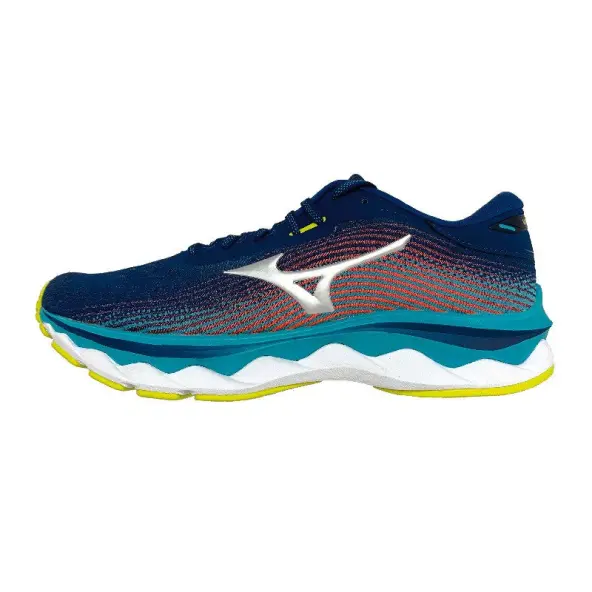 Zapatilla Deportiva Mizuno Wave Sky Silver Ignition Red