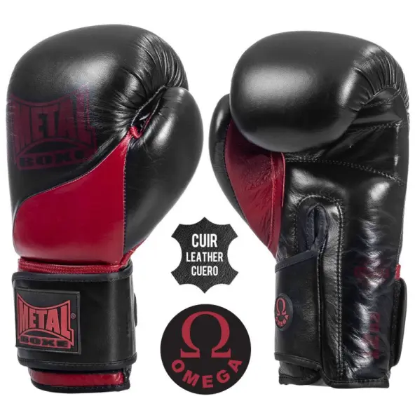 Guantes de Boxeo Omega 100% Cuero