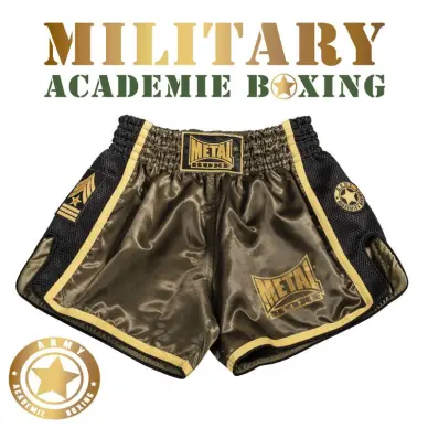 Short Boxeo Tailandés Military Metal Boxe