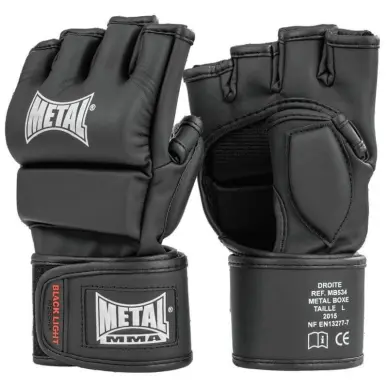 Guantes combate libre Pro Metal Boxe Blacklight - 2