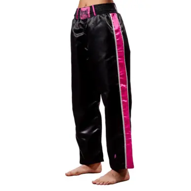 Pantalón Full Contact Metal Boxe Negro Fucsia