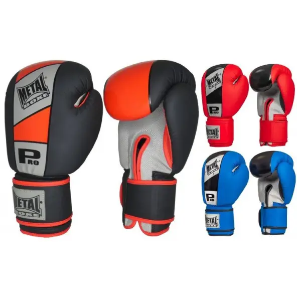 Guantes de Boxeo Competición Velcro Metal Boxe
