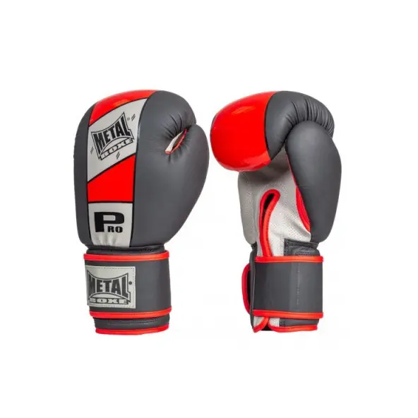 Guantes de Boxeo Competición Velcro Metal Boxe