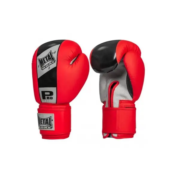 Guantes de Boxeo Competición Velcro Metal Boxe