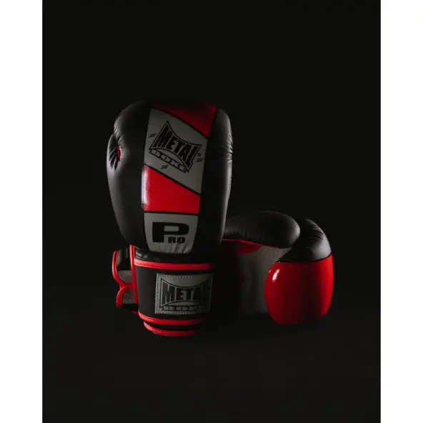 Guantes de Boxeo Competición Velcro Metal Boxe