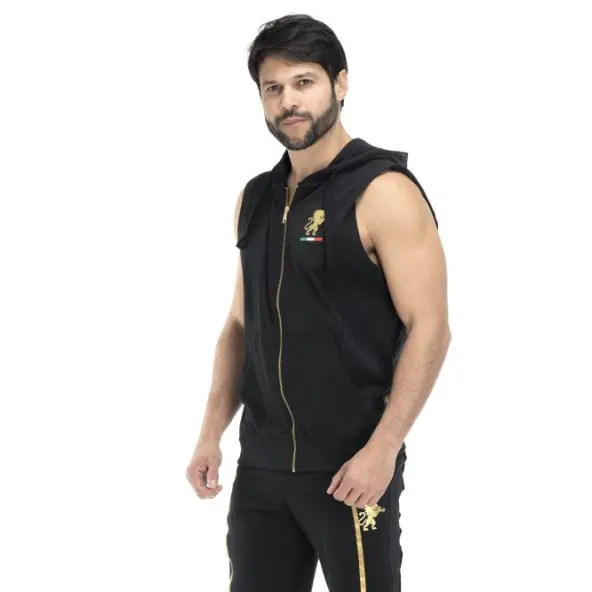 Chaleco con Capucha sin Mangas Leone Gold