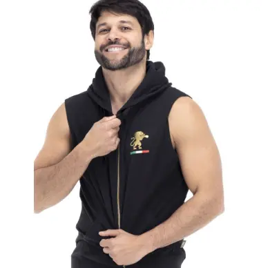 Chaleco con Capucha sin Mangas Leone Gold - 3