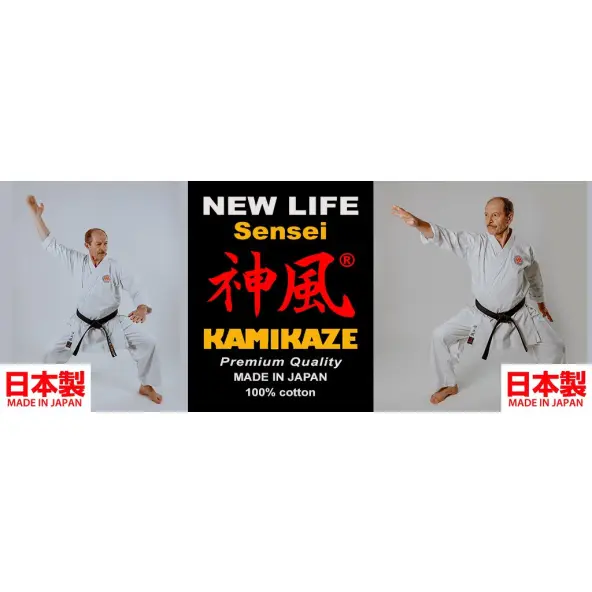 Kimono Karate Kamikaze New Life Sensei corte kata hecho en Japón
