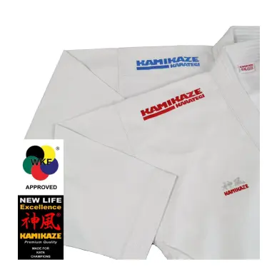 Kimono de Karate Kaiten Monarch corte Kata WKF con logo bordado