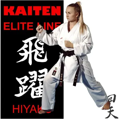 Kimono de Karate Kaiten Hiyaku Kumite WKF con logo bordado - 12