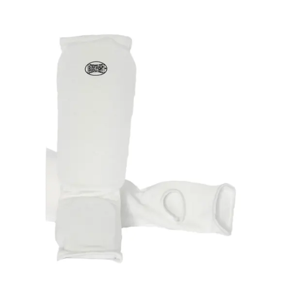 Espinilleras y Protectores de Pies de Algodón Suave Blanco