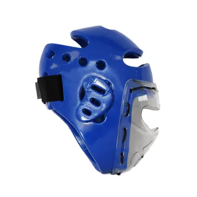 Casco Taekwondo Azul con visera - 1