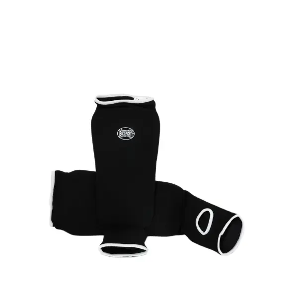 Espinilleras y Protectores de Pies de Algodón Suave Negro