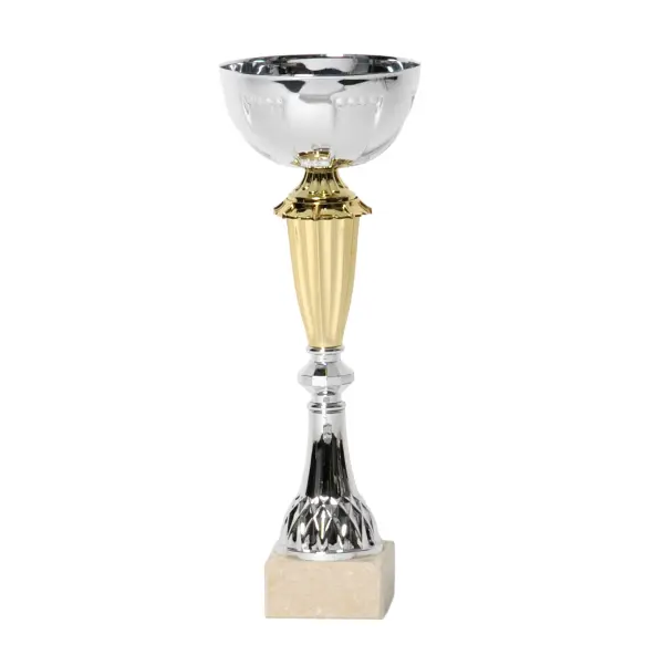 Copa bicolor plata / oro 27cm