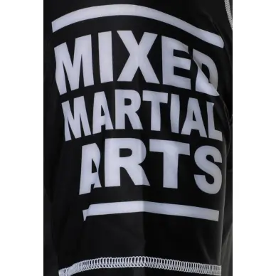 Rashguard MMA Negro Impresión calavera & alas