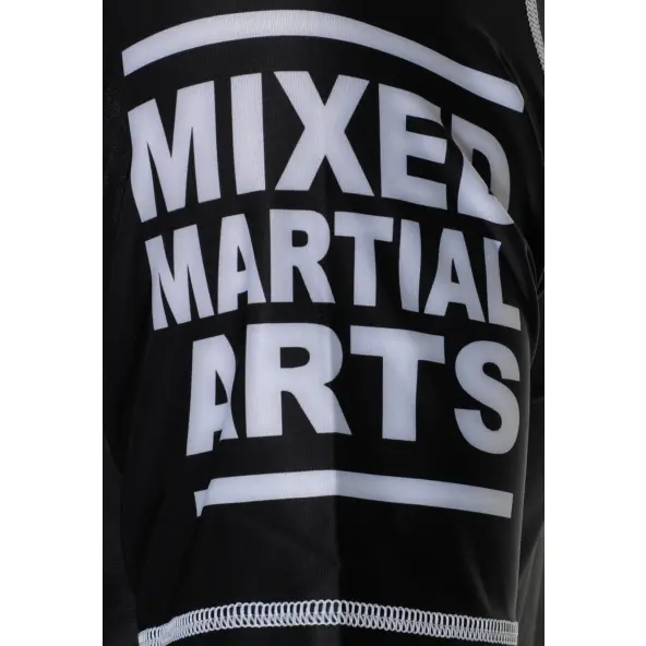 Rashguard MMA Negro Impresión calavera & alas