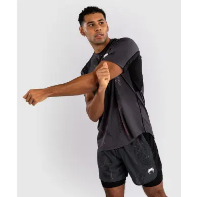 Camiseta Dry Tech Venum Electron 3.0 - Gris / Rojo
