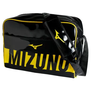 Bolsa Vintage Mizuno Enamel Negro/Amarillo talla L