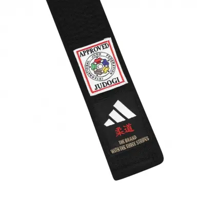 Cinturón de judo negro IJF Adidas