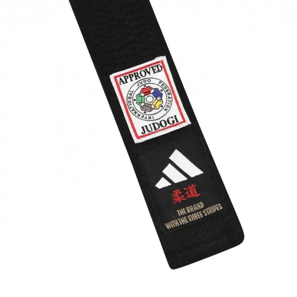 Cinturón de judo negro IJF Adidas