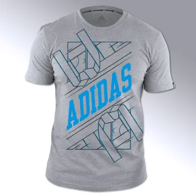 Camiseta Artes marciales gris-azul