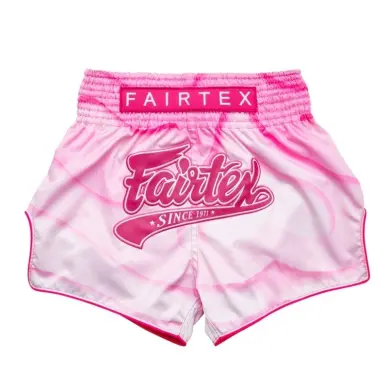 Short Boxeo Tailandés Fairtex Rosa/Blanco 1914